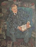 Egon Schiele Portrait of Dr.Hugo Koller (mk12) oil painting